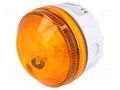 Signaller: lighting; flashing light; orange; X195; 15÷28VDC; IP65 MOFLASH SIGNALLING X195-02WH-01