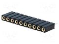 Connector: pin strips; socket; female; PIN: 10; straight; THT; 1x10 CONNFLY ZL307-1X10