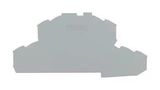 END AND INTERMEDIATE PLATE, RAIL, GREY 2002-2491
