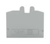 END PLATE, TERMINAL BLOCK, GRY 2052-1291