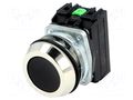 Switch: push-button; 30mm; Stabl.pos: 1; NC + NO; black; IP56; NEF30 PROMET NEF30-KSXY