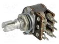Potentiometer: shaft; single turn; 1kΩ; 100mW; ±20%; on panel,PCB TELPOD PRP162G-1K-A