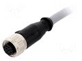 Connector: M12; plug; female; PIN: 12; straight; cables; 5m HARTING 21348500C79050