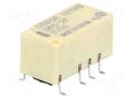 Relay: electromagnetic; DPDT; Ucoil: 5VDC; Icontacts max: 2A; G6S OMRON Electronic Components G6S-2F-5DC