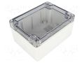 Enclosure: multipurpose; X: 90mm; Y: 120mm; Z: 60mm; 1554; grey; IP66 HAMMOND HM-1554F2GYCL
