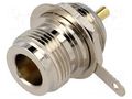 Connector: N; socket; female; straight; soldering; gold-plated YIZN Jiangsu Tengyu Electronics co. NC-201