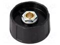 Knob; without pointer; ABS; Øshaft: 6mm; Ø31x15.5mm; black; A2531 OKW A2531060