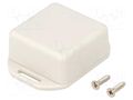 Enclosure: multipurpose; X: 40mm; Y: 40mm; Z: 20mm; with fixing lugs HAMMOND HM-1551PFLGY