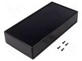 Enclosure: multipurpose; X: 110mm; Y: 220mm; Z: 44mm; 1599; ABS; black HAMMOND HM-1599HBKBAT