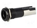 Fuse holder; 5x20mm,6.3x32mm; 16A; on panel; black; FunctionMAX SCHURTER 0031.2308