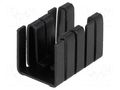 Heatsink: moulded; TO220; black; L: 19mm; W: 12.8mm; H: 12.7mm STONECOLD HS-010