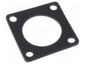 Socket gasket; flange (4 holes); size 12; Ecomate RM; RT360 AMPHENOL RTFD12B