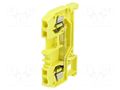 Splice terminal: rail; 280; 24A; 800V; spring clamp; yellow; ways: 1 WAGO 280-906