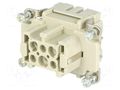 Connector: HDC; contact insert; female; 16A; 500V; Han® ES; PIN: 6 HARTING 09330062716