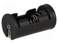 Holder; 1/2AA,1/2R6; Batt.no: 1; black COMF BH-1/2AA-3S