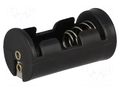 Holder; 1/2AA,1/2R6; Batt.no: 1; black COMF BH-1/2AA-3S