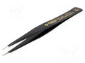 Tweezers; non-magnetic; Blade tip shape: sharp; ESD; 16g BERNSTEIN BRN-5-078-13