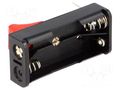 Holder; AAA,R3; Batt.no: 2; PCB; Features: ejection tape KEYSTONE KEYS2468RB
