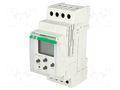 Timer; DPDT; 24÷264VAC; 24÷264VDC; for DIN rail mounting F&F STP-541