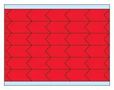 LABEL, VINYL CLOTH, 6.35MMX3.175MM, RED DIA-250-RD-PK