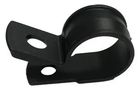 SCREW MNT CABLE CLAMP, #10, PA 6.6, BLK MP001675