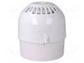 Signaller: sound; siren; 9÷60VDC; 106dB; Sonos; IP65; white KLAXON SIGNALS PSS-0050