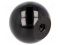 Ball knob; Ø: 32mm; Int.thread: M6; 14.5mm ELESA+GANTER DIN319-KU-32-M6-C