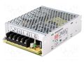 Power supply: switching; for building in,modular; 60W; 5VDC; 12A MEAN WELL RS-75-5