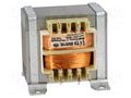 Transformer: mains; 50VA; 230VAC; 115V; 420mA; Leads: solder lugs INDEL TS50/018