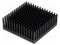 Heatsink: extruded; black; L: 45.7mm; W: 45.7mm; H: 16.51mm; anodized FISCHER ELEKTRONIK ICKPGA18X18