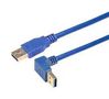 USB CBLE, 3.0 TYP A PLUG-R/A PLUG, 500MM CA3A-90UA-05M