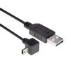 USB CABLE, A PLUG-MINI B R/A PLUG, 19.7" CAA-90DMB5-05M