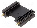 Heatsink: extruded; TO220,TO3P; black; L: 38.1mm; W: 45mm; H: 12.7mm FISCHER ELEKTRONIK SK409-38STC