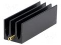 Heatsink: extruded; grilled; TO220; black; L: 50mm; W: 16mm; H: 16mm FISCHER ELEKTRONIK SK437-50STS