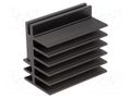 Heatsink: extruded; black; L: 50mm; W: 30mm; H: 45mm; aluminium FISCHER ELEKTRONIK SK481-50-SA