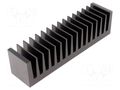 Heatsink: extruded; grilled; black; L: 37.5mm; W: 160mm; H: 40mm FISCHER ELEKTRONIK SK85/37.5/SA
