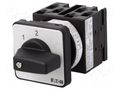Switch: step cam switch; Stabl.pos: 3; 20A; 0-1-2; for building in EATON ELECTRIC T0-3-8280/E