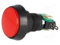 Switch: push-button; Pos: 2; SPDT; 10A/250VAC; ON-(ON); Illumin: LED HIGHLY ELECTRIC VAQ-9-10-24-R