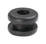 CABLE GROMMET, NYLON 6.6, 6.4MM, BLACK 633-02020