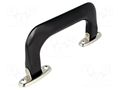 Holder; polypropylene; black; 144.5mm; handle KEYSTONE KEYS8356