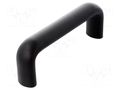 Holder; technopolymer PP; black; H: 53mm; L: 148mm; W: 26mm; handle ELESA+GANTER M.643/150B-M8