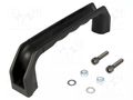 Holder; polypropylene; black; H: 52mm; L: 201.7mm; W: 30.4mm; handle MENTOR MR-3317.1180