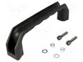 Holder; polypropylene; black; H: 52mm; L: 201.7mm; W: 30.4mm; handle MENTOR MR-3317.1180
