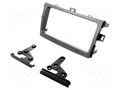Radio frame; Toyota; 2 DIN; silver METRA RAM-40.057