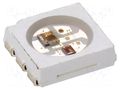 Programmable LED; RGB; SMD; 5050,PLCC6; 3.6÷5.5VDC; 5x5x1.6mm WORLDSEMI WS2822S
