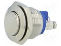 Switch: vandal resistant; Pos: 2; SPST-NO; 0.5A/220VAC; 2A/36VDC ONPOW V16-10H-S