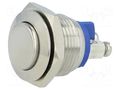Switch: vandal resistant; Pos: 2; SPST-NO; 0.5A/220VAC; 2A/36VDC ONPOW V16-10H-S