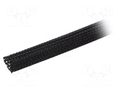 Braid; ØBraid : 12.7mm; polyester; black; UL94V-0; incised ALPHA WIRE G1301/2-BK007