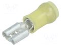 Terminal: flat; 6.3mm; 0.8mm; female; 3.31÷5.26mm2; crimped; tinned TE Connectivity 640907-1