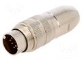 Connector: M16; plug; male; PIN: 12; 3A; 60V; soldering; for cable LUMBERG 0332-12